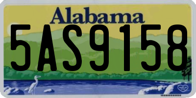 AL license plate 5AS9158