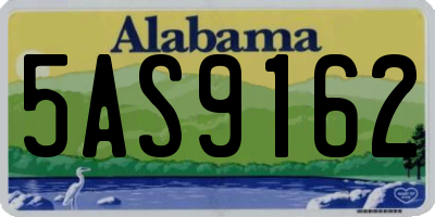 AL license plate 5AS9162
