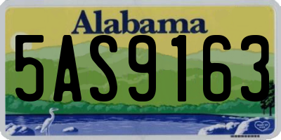 AL license plate 5AS9163