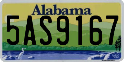 AL license plate 5AS9167