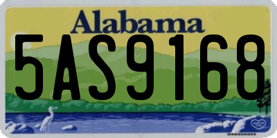 AL license plate 5AS9168