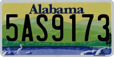AL license plate 5AS9173