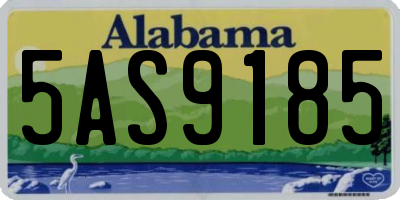 AL license plate 5AS9185