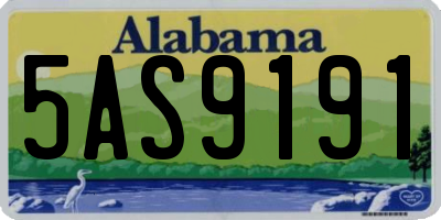 AL license plate 5AS9191