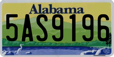 AL license plate 5AS9196