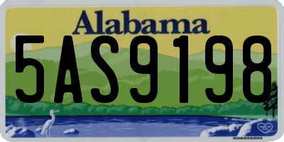 AL license plate 5AS9198