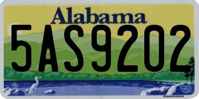 AL license plate 5AS9202