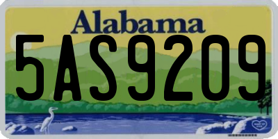 AL license plate 5AS9209