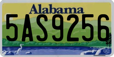 AL license plate 5AS9256