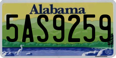 AL license plate 5AS9259