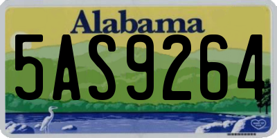 AL license plate 5AS9264
