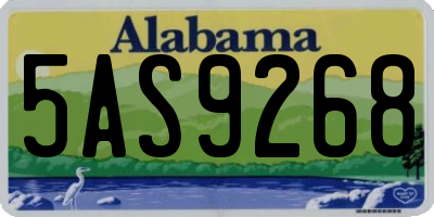 AL license plate 5AS9268