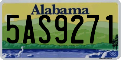 AL license plate 5AS9271