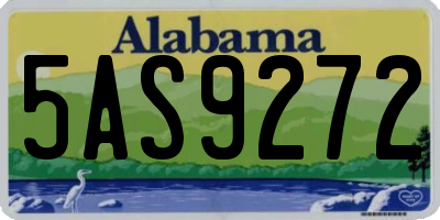 AL license plate 5AS9272