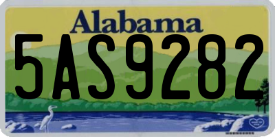 AL license plate 5AS9282