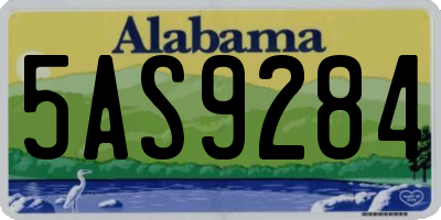 AL license plate 5AS9284