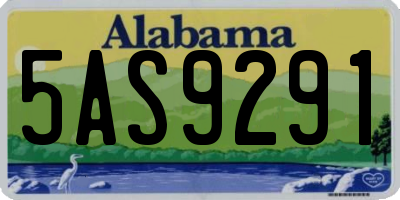 AL license plate 5AS9291