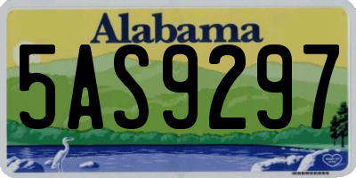 AL license plate 5AS9297