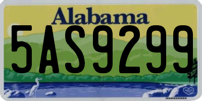 AL license plate 5AS9299