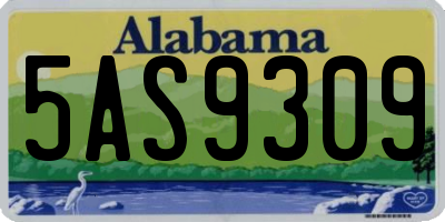 AL license plate 5AS9309