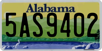 AL license plate 5AS9402