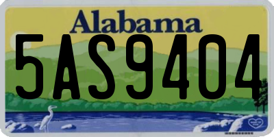 AL license plate 5AS9404
