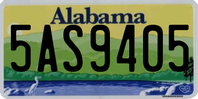 AL license plate 5AS9405