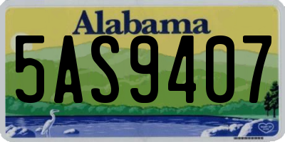 AL license plate 5AS9407