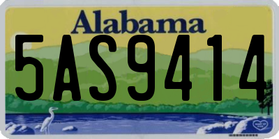 AL license plate 5AS9414