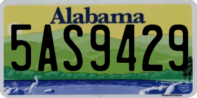 AL license plate 5AS9429