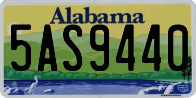 AL license plate 5AS9440