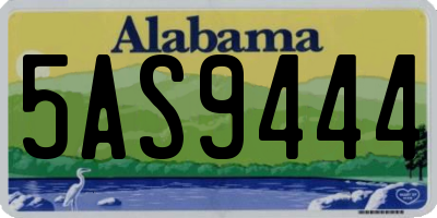 AL license plate 5AS9444
