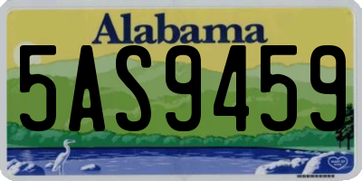 AL license plate 5AS9459