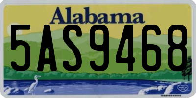 AL license plate 5AS9468