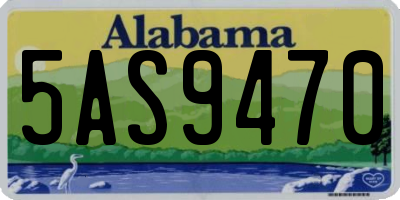 AL license plate 5AS9470