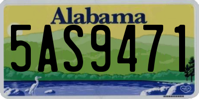 AL license plate 5AS9471