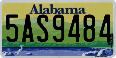 AL license plate 5AS9484
