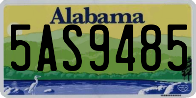 AL license plate 5AS9485
