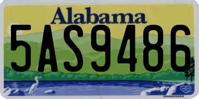 AL license plate 5AS9486