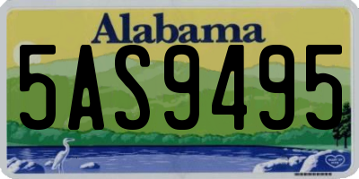 AL license plate 5AS9495