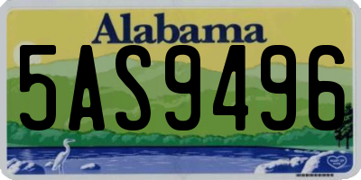 AL license plate 5AS9496