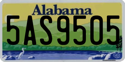 AL license plate 5AS9505