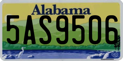 AL license plate 5AS9506