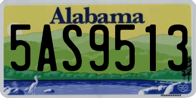AL license plate 5AS9513