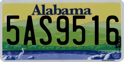 AL license plate 5AS9516