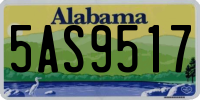 AL license plate 5AS9517