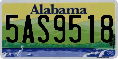 AL license plate 5AS9518
