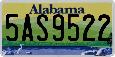 AL license plate 5AS9522