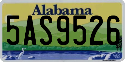 AL license plate 5AS9526