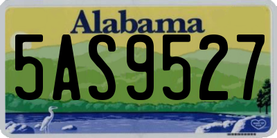 AL license plate 5AS9527